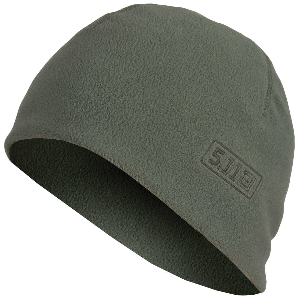 5.11 berretto watch cap in pile od green - vista laterale