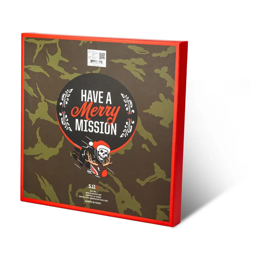 Calendario dell'avvento di 5.11 tactical con patch - Vista retro