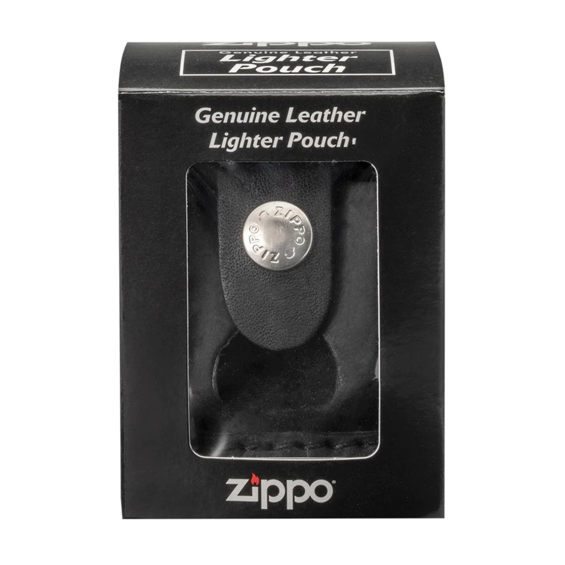 ZIPPO Custodia in cuoio nero con passante NELLA CONFEZIONE