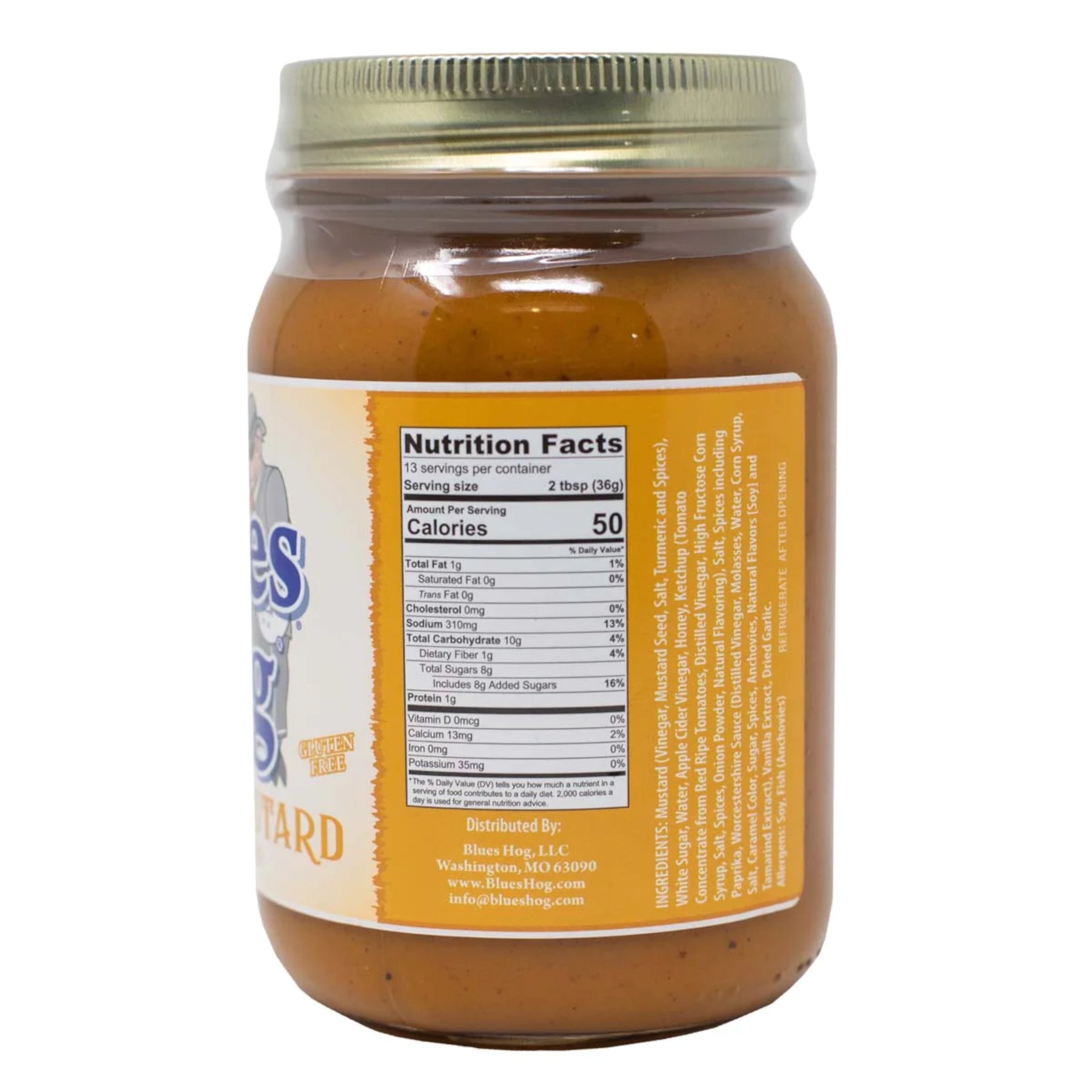 BLUES HOG Honey Mustard Sauce 510G LATO DESTRO