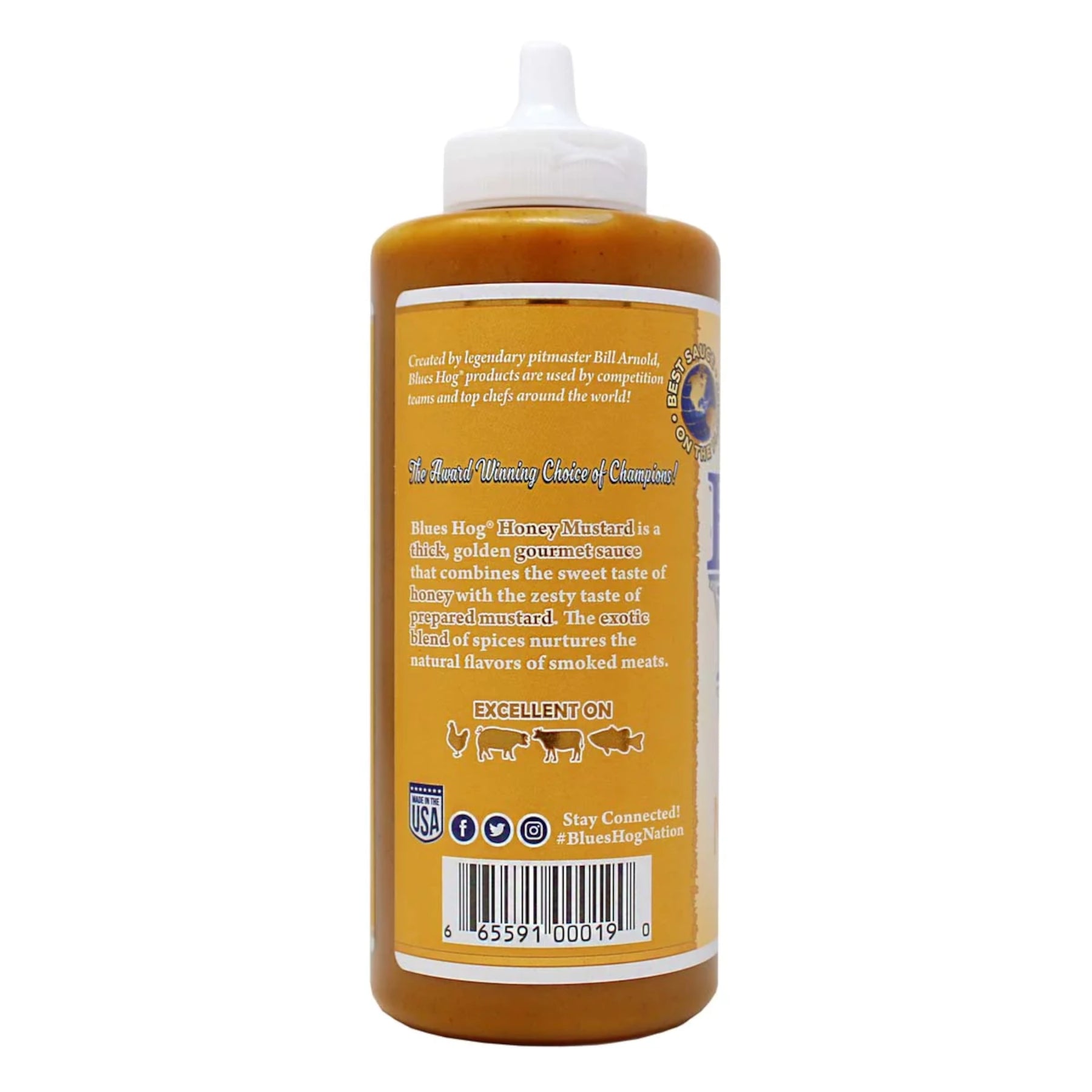 BLUES HOG Honey Mustard Sauce 595G LATO SINISTRO