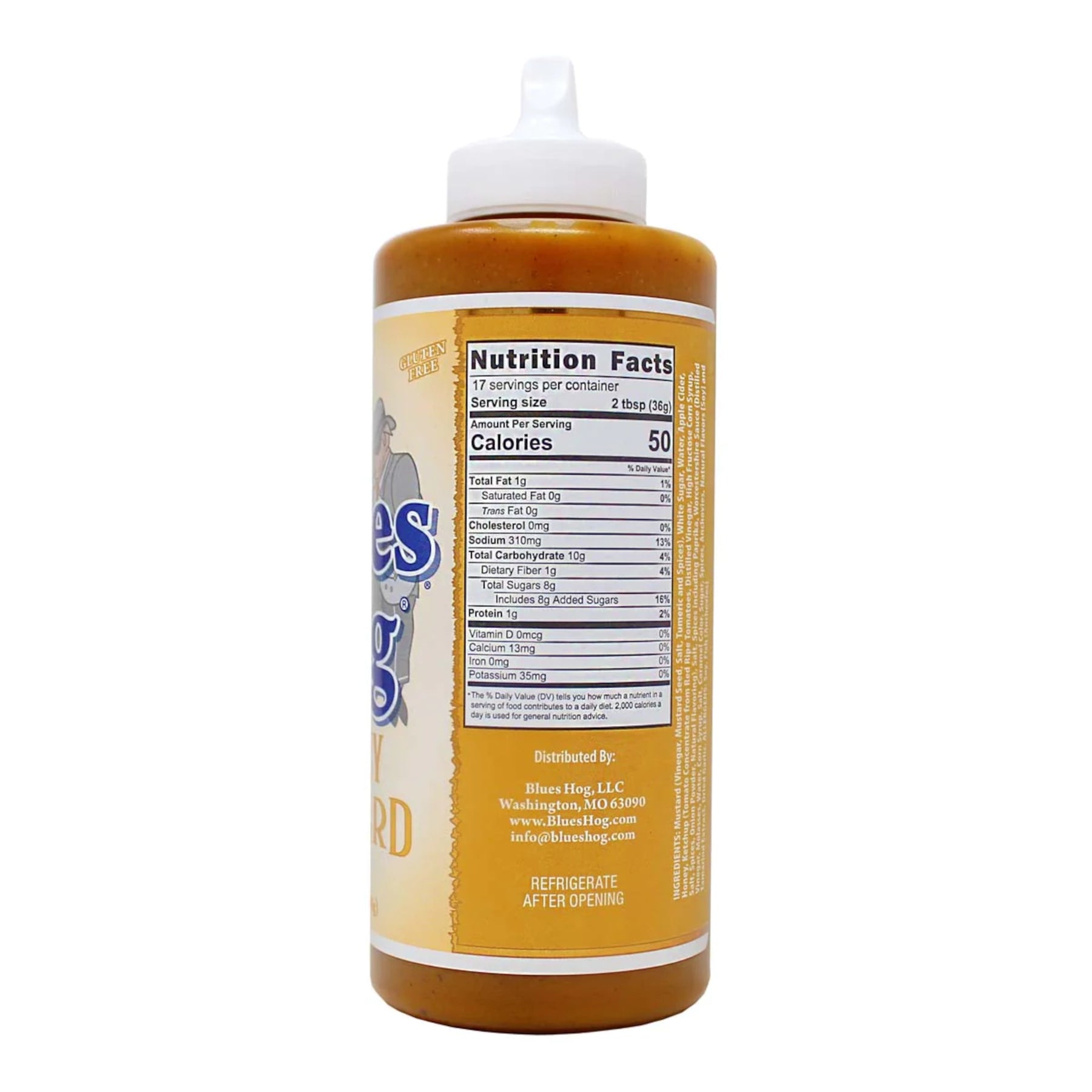 BLUES HOG Honey Mustard Sauce 595G LATO DESTRO