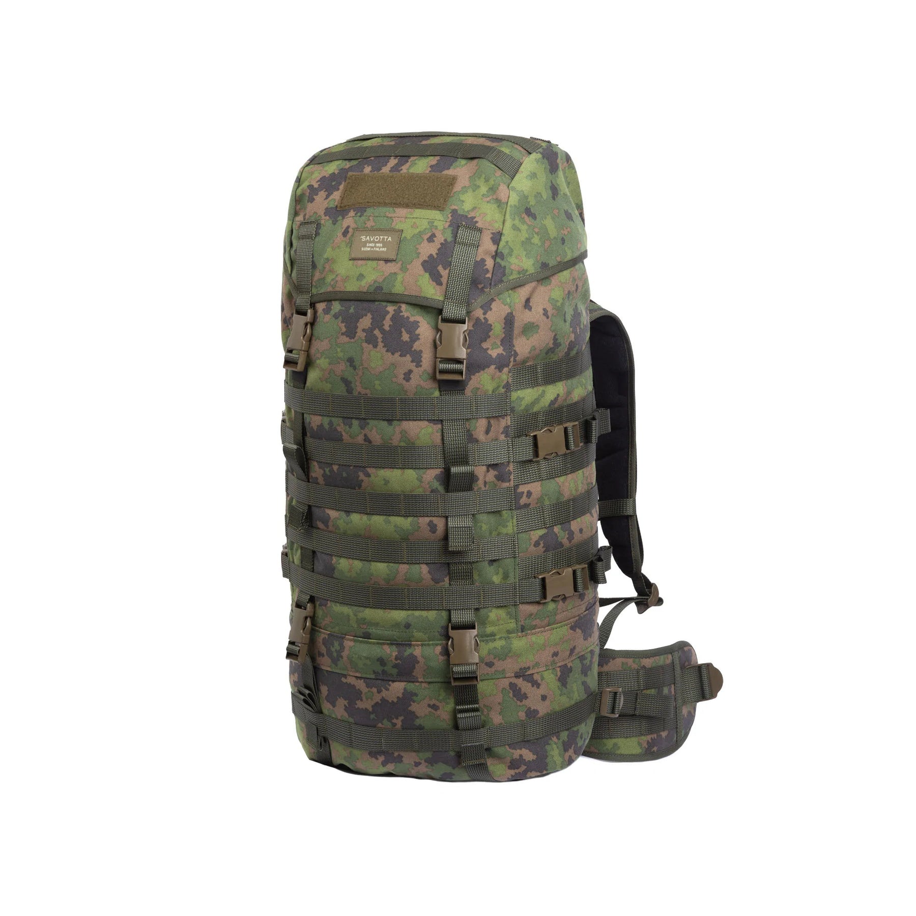 Zaino Savotta Jääkäri L woodland multicam vista frontale