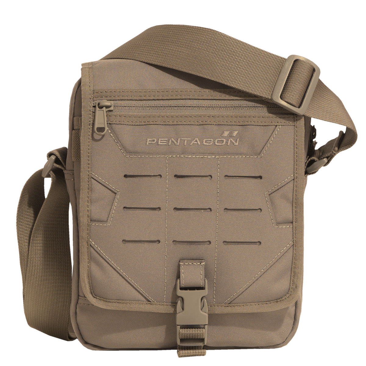 messenger bag di pentagon chiusa coyote