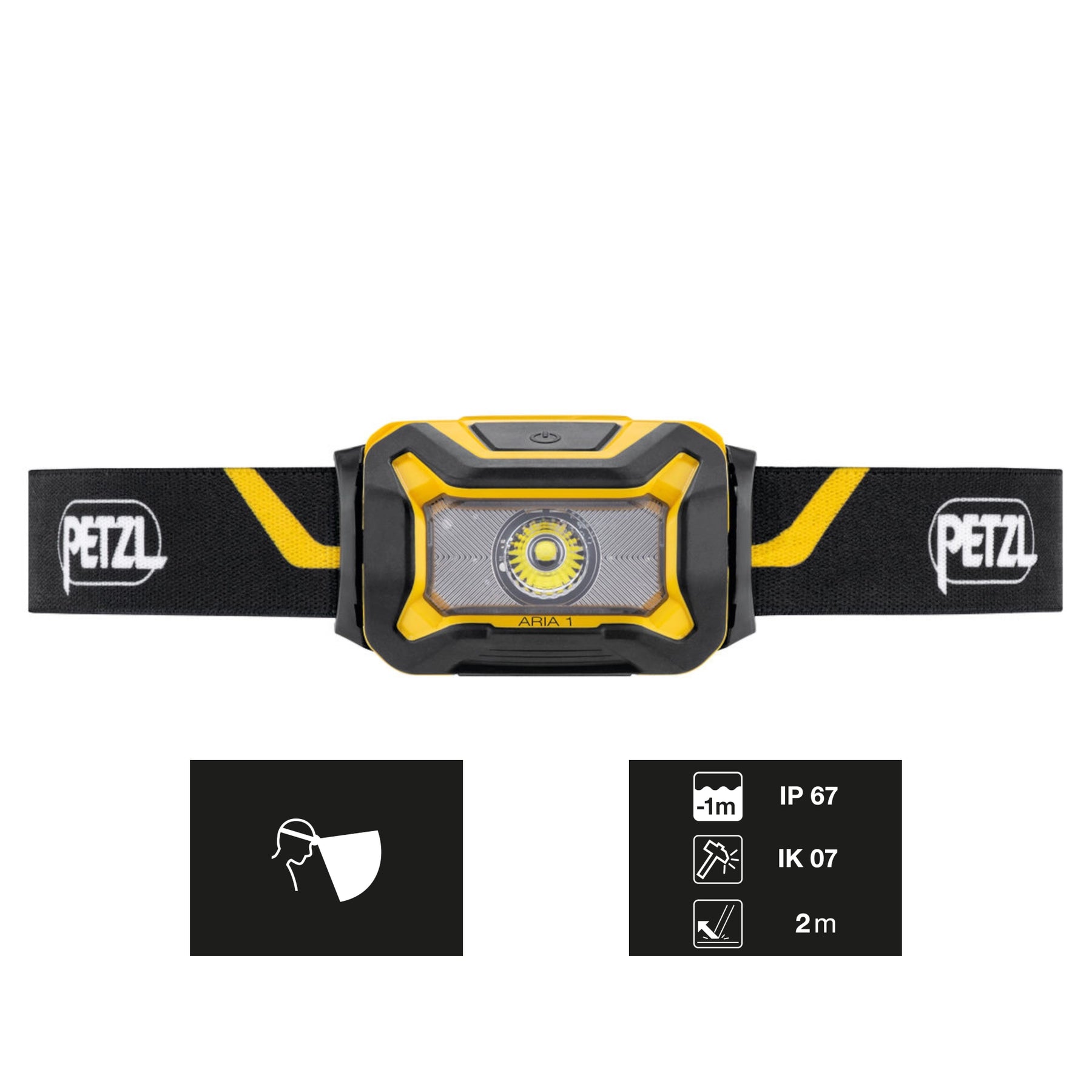 PETZL ARIA 1 CON INFOGRAFIE