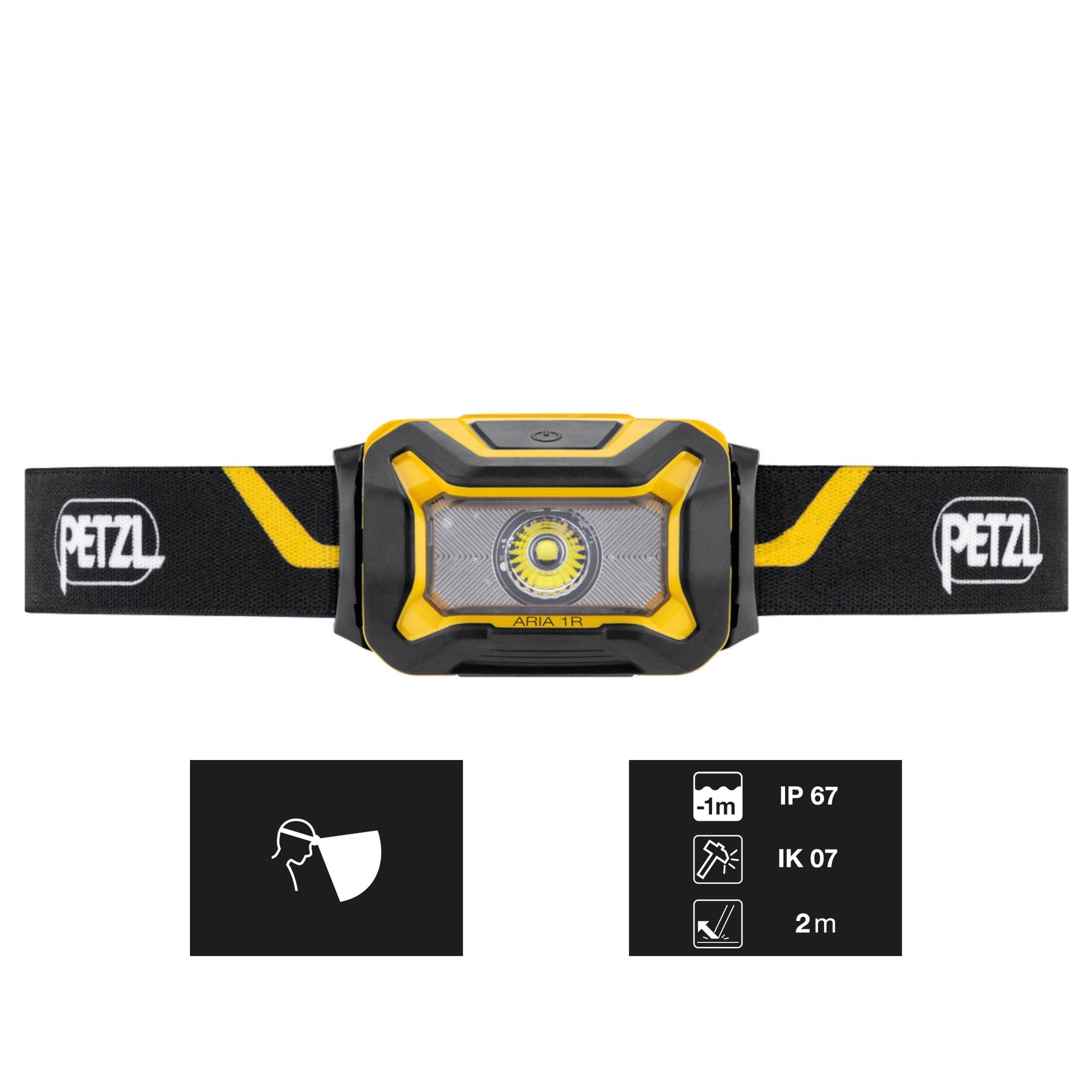 PETZL ARIA 1R CON INFOGRAFIE