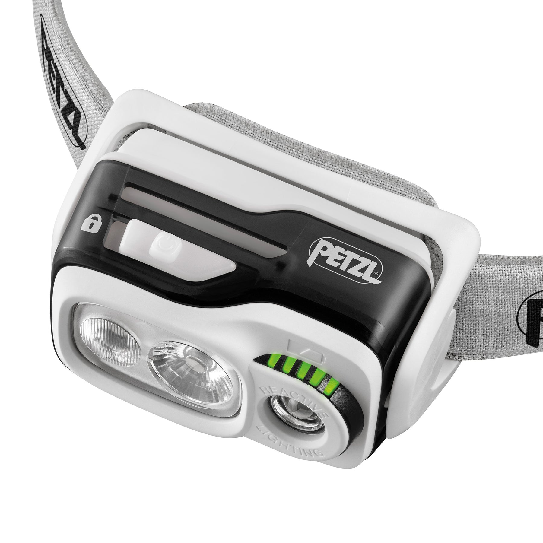 Petzl Swift RL nera - indicatore di carica batteria