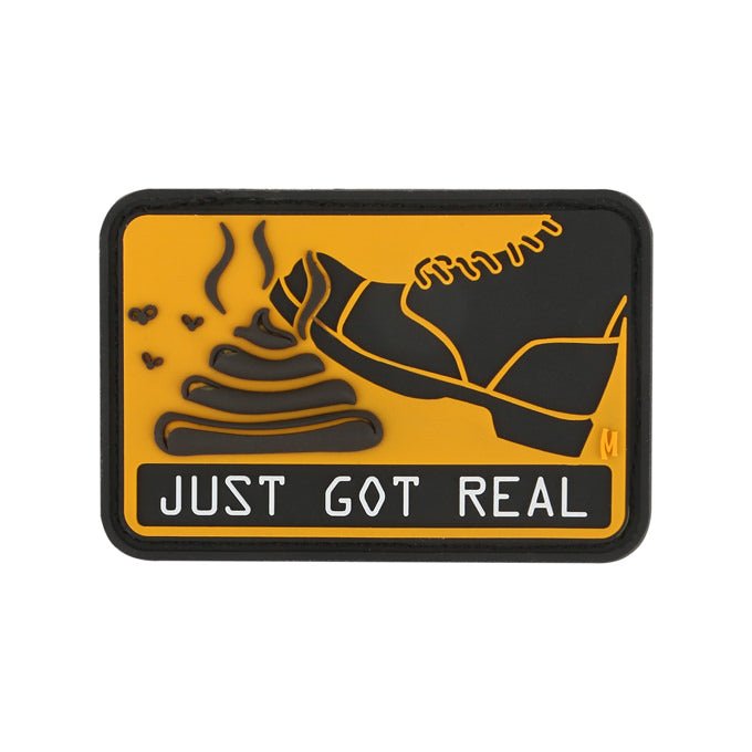 Maxpedition It Just Got Real Patch - Toppa Morale 3D In Gomma PVC, Dimensioni 5,7x3,8 Cm, Per Personalizzare Zaini E Attrezzatura Tattica - 3