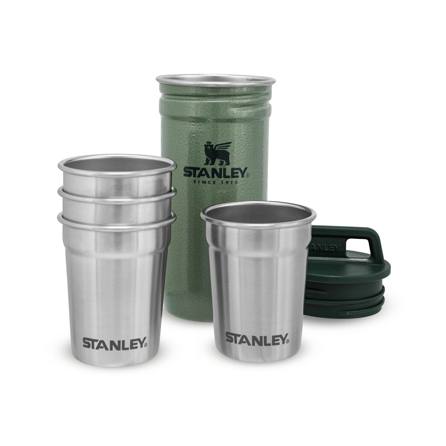 STANLEY ADVENTURE NESTING SHOT GLASS SET HAMMERTONE GREEN