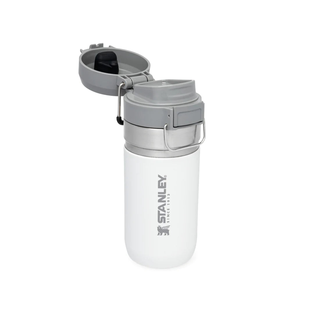 borraccia stanley go quick flip da 0.47 litri colore polar - aperta