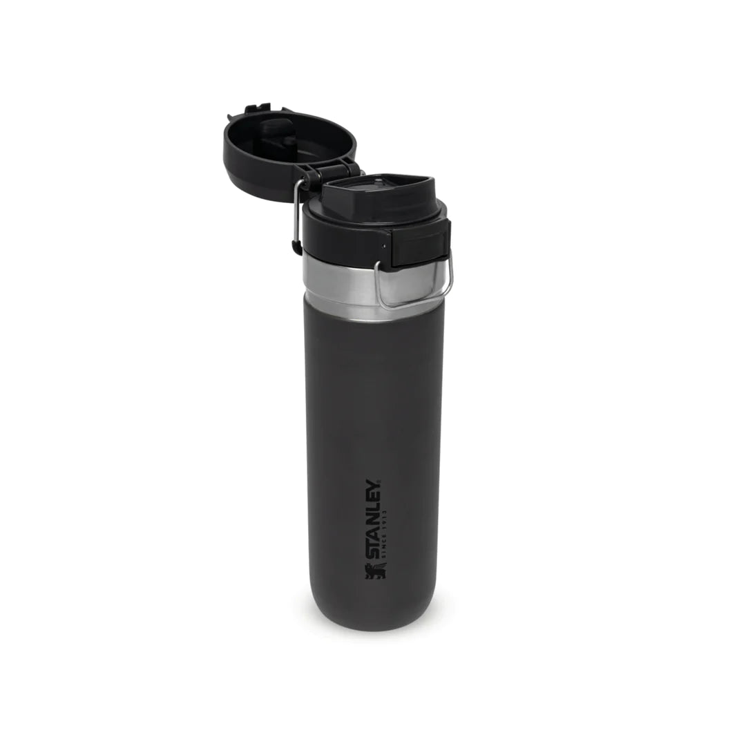 borraccia stanley go quick flip da 0.7 litri colore charcoal - open