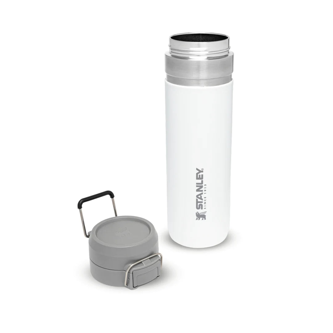 borraccia stanley go quick flip da 0.7 litri colore polar - con tappo svitato