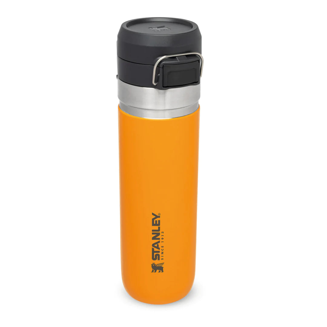 borraccia stanley go quick flip da 0.7 litri colore saffron - chiusa