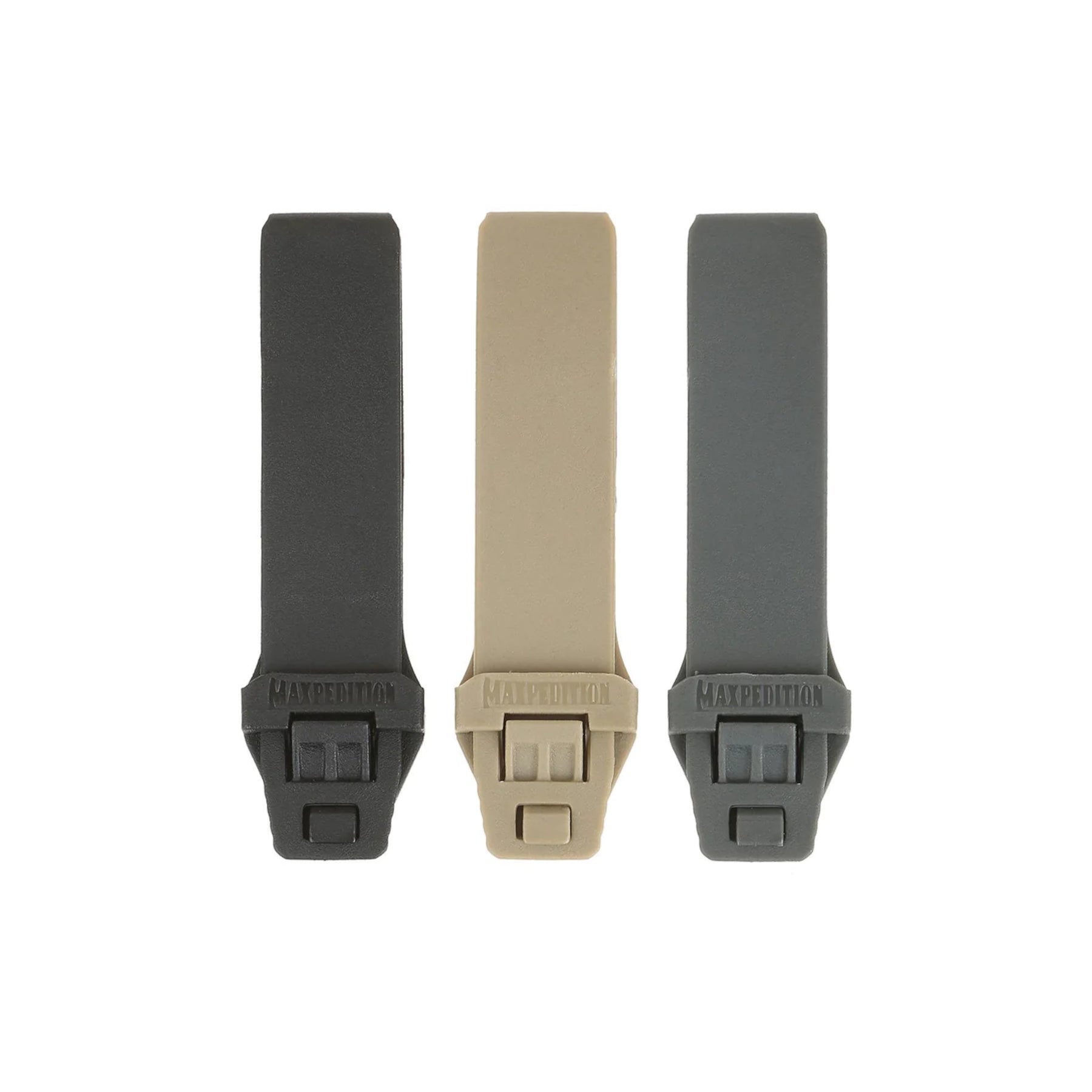 Le TacTie Polymer di Maxpedition in tutte le varianti da 10.7cm chiuse