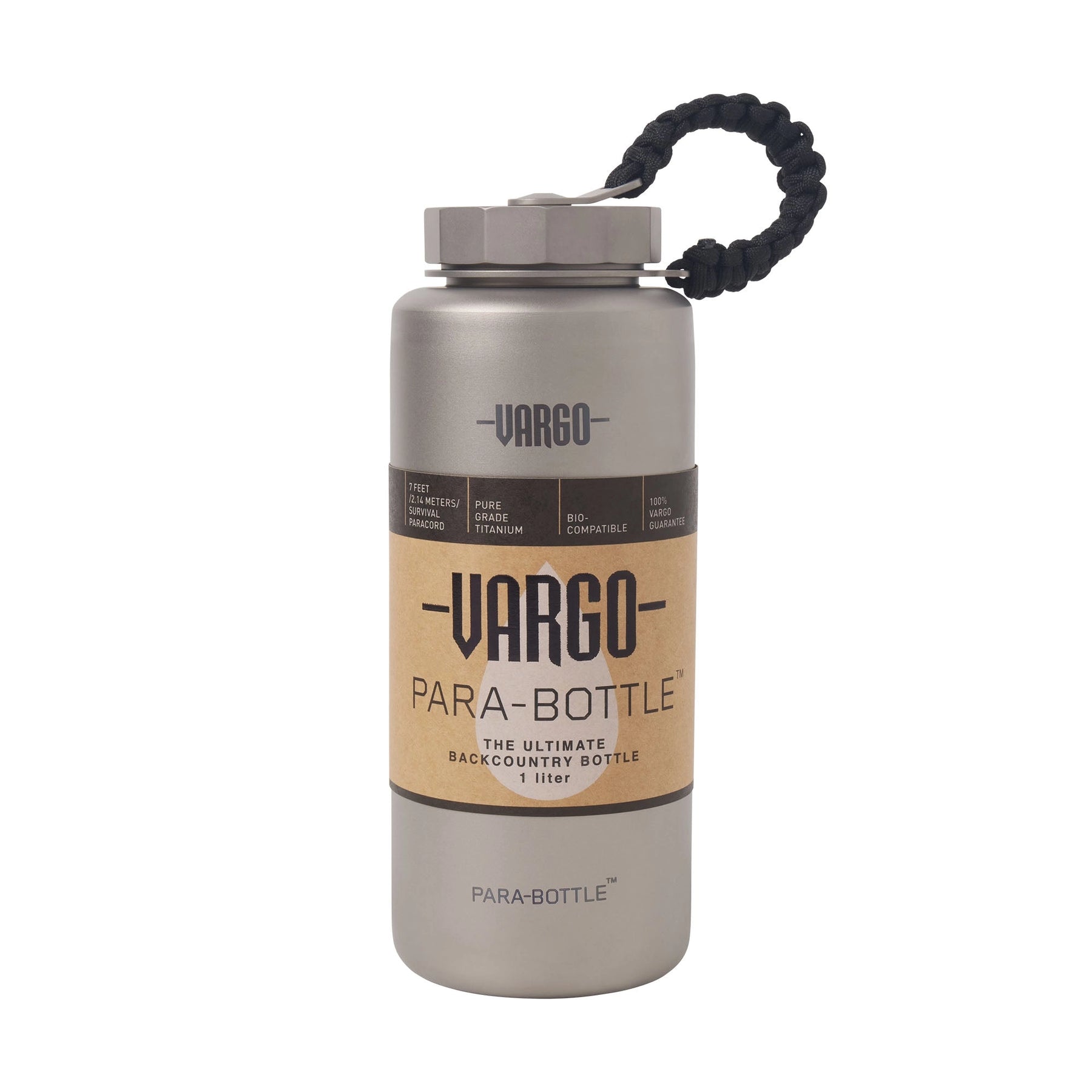 VARGO TITANIUM PARA-BOTTLE - BORRACCIA IN TITANIO