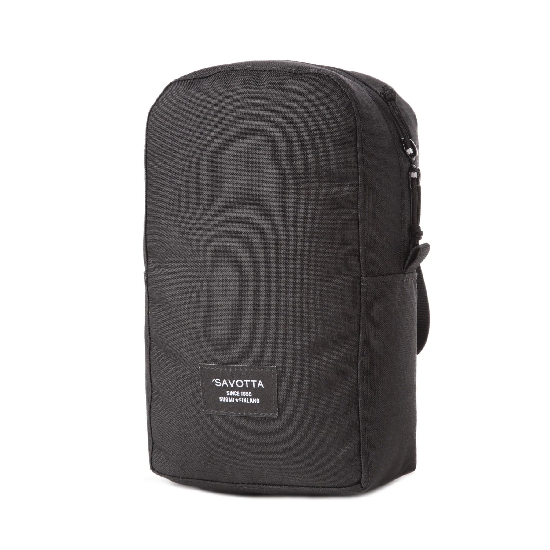 Tasca verticale savotta L - vertical pouch L black - vista frontale