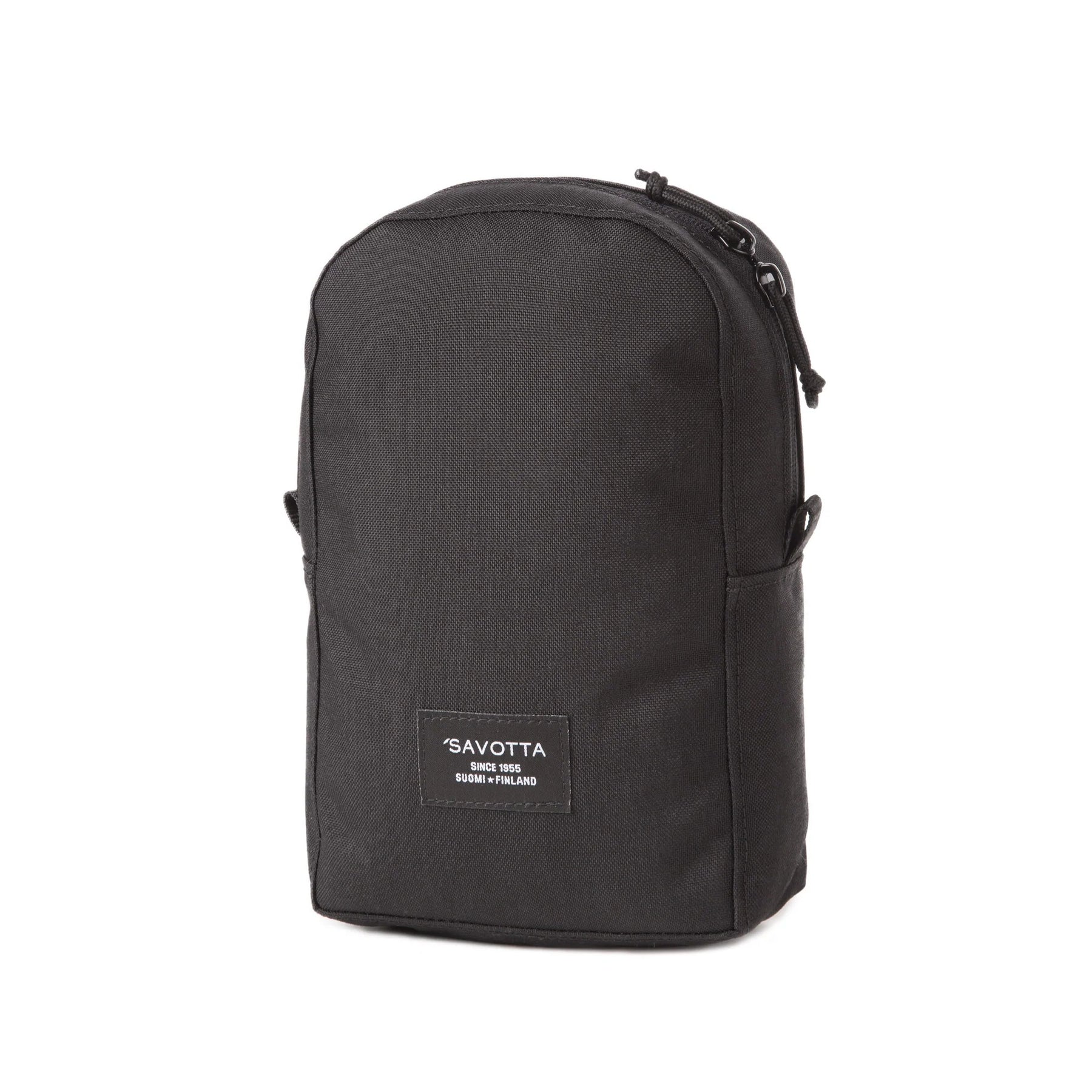 Tasca verticale savotta m - vertical pouch m black - vista frontale