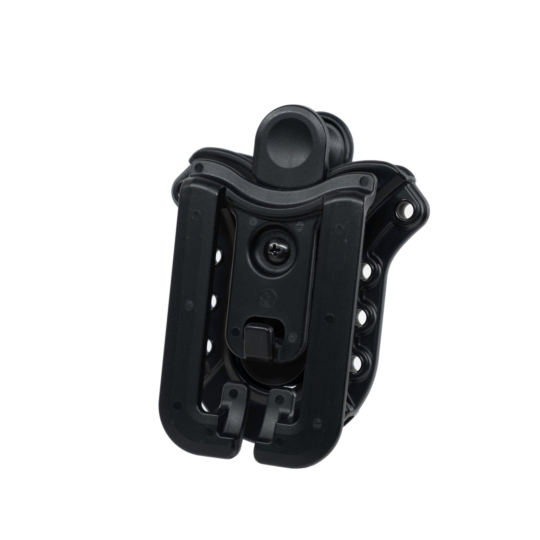 fondina rigida per forbici xshear compatibile con il sistema MOLLE e i cinturoni vuota - vista retro con clip MOLLE
