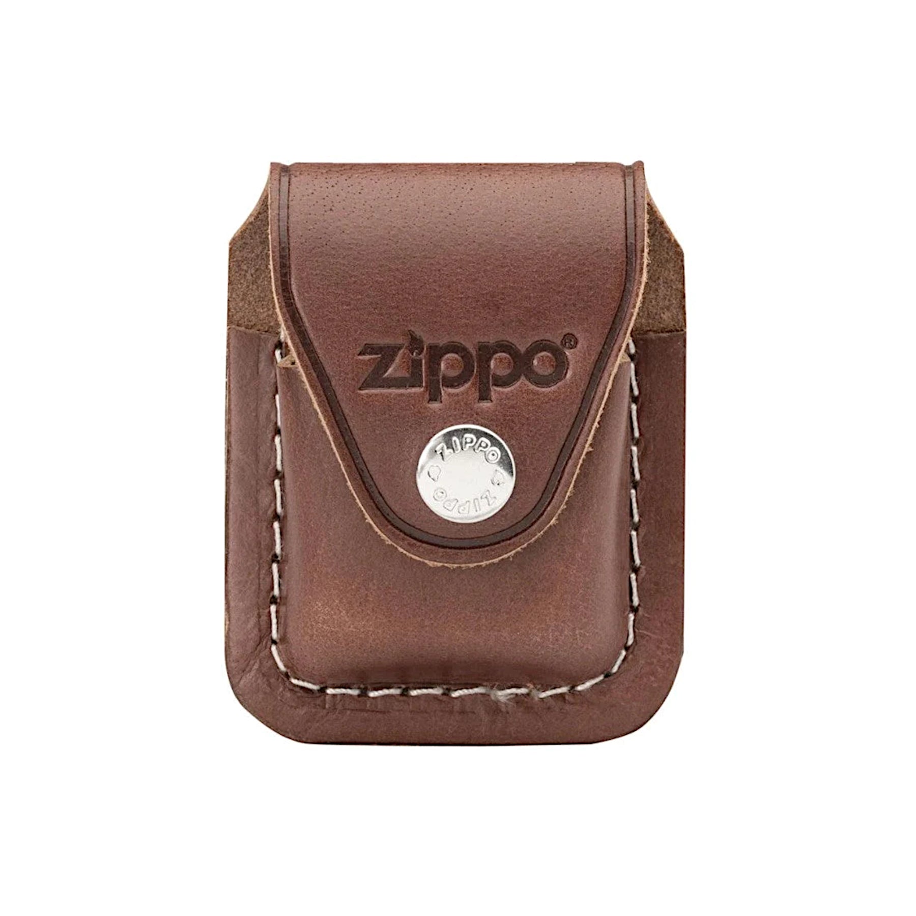 ZIPPO CUSTODIA IN CUOIO CON CLIP MARRONE 1