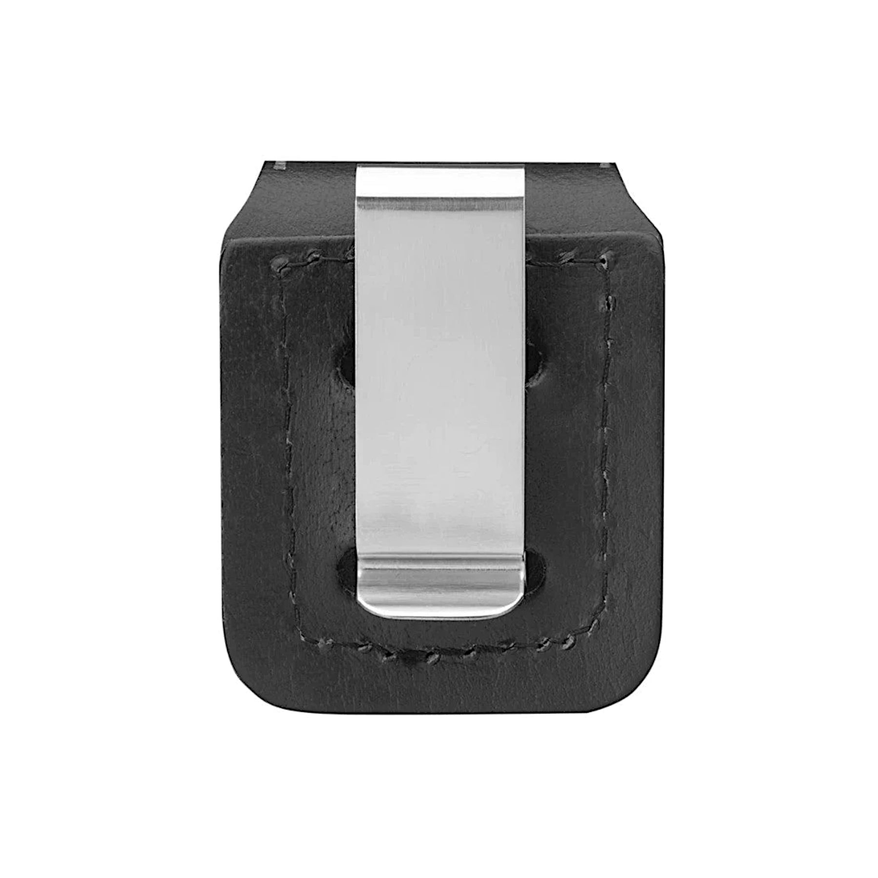 ZIPPO CUSTODIA IN CUOIO CON CLIP NERA 3