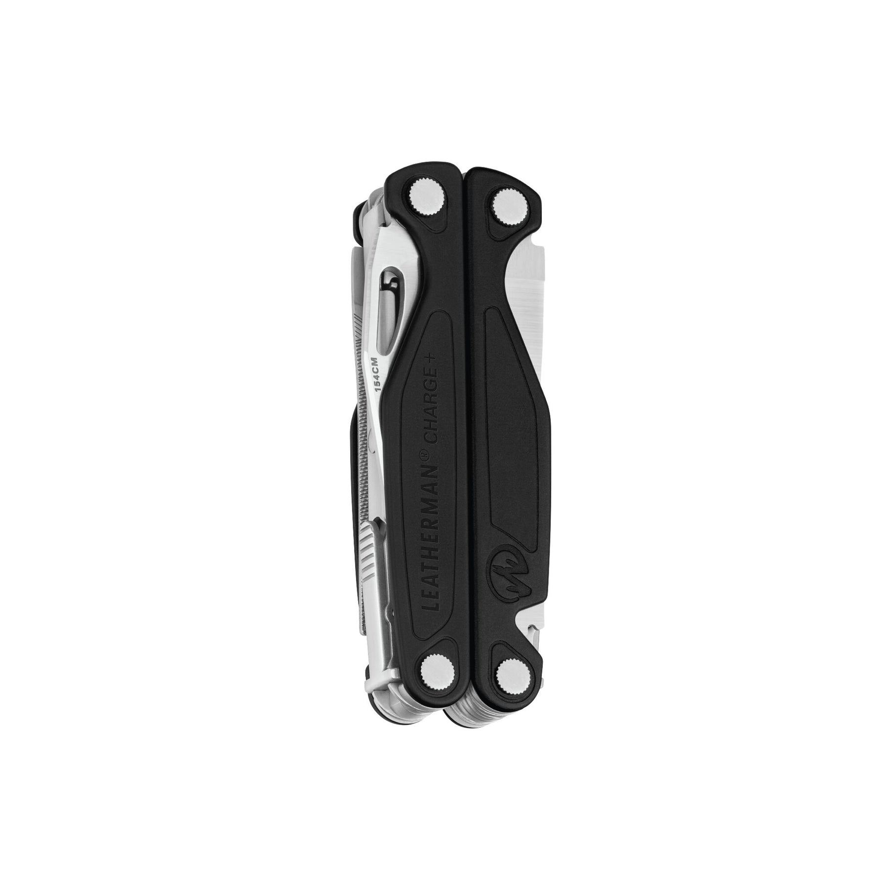 Leatherman Charge Plus con guancette in alluminio anodizzato nere chiuso lato B