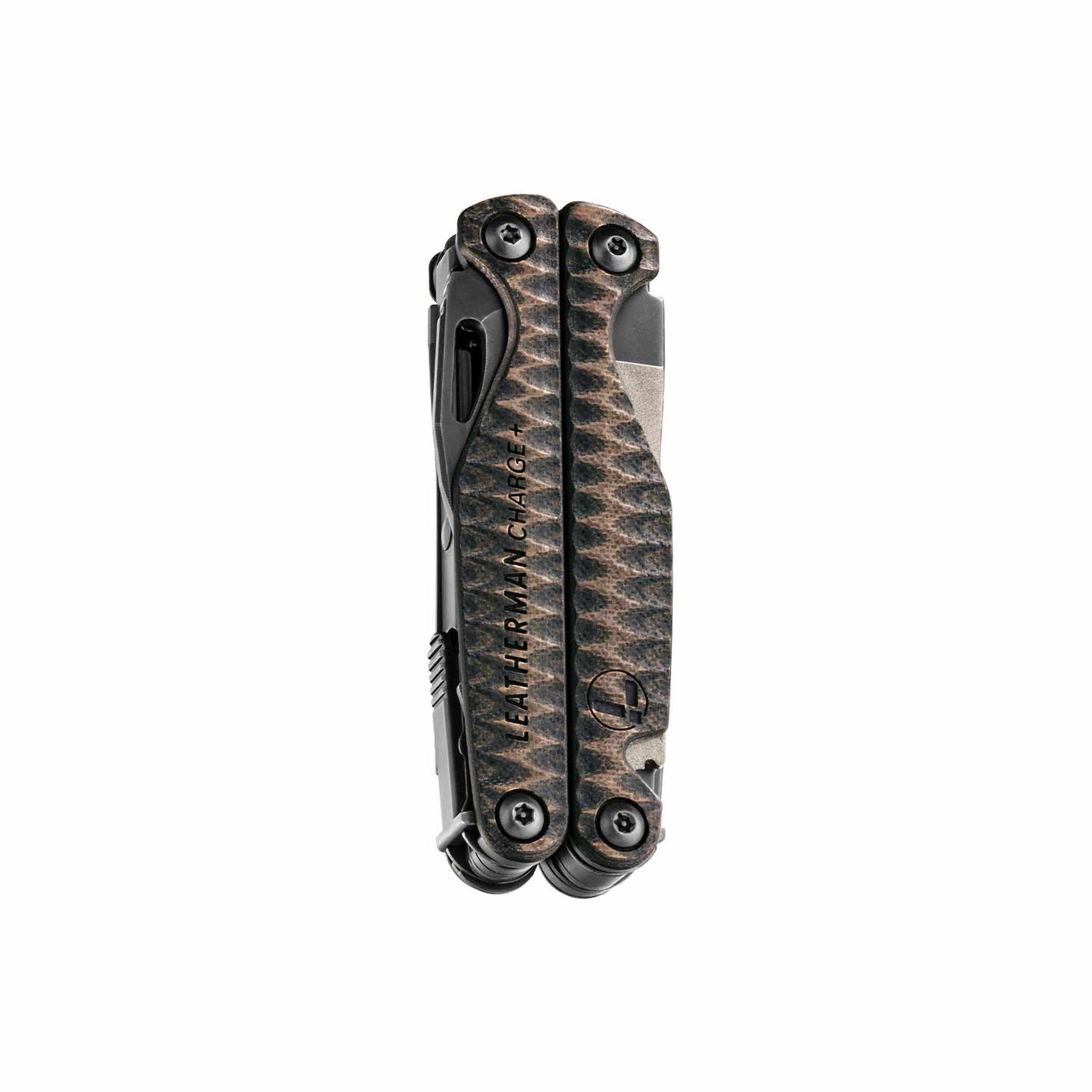 Leatherman Charge Plus con guancette in G10 Earth chiuso lato A