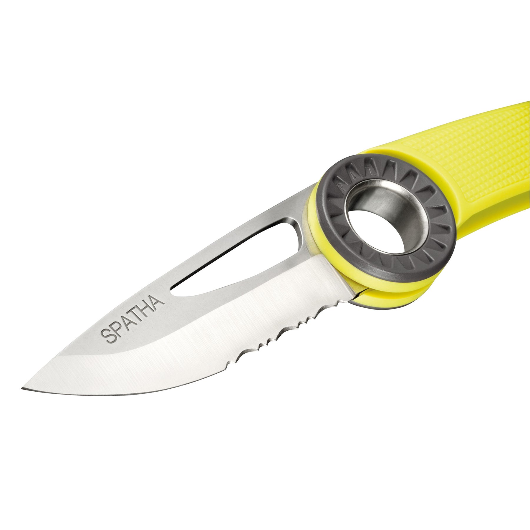 coltello petzl spatha giallo aperto