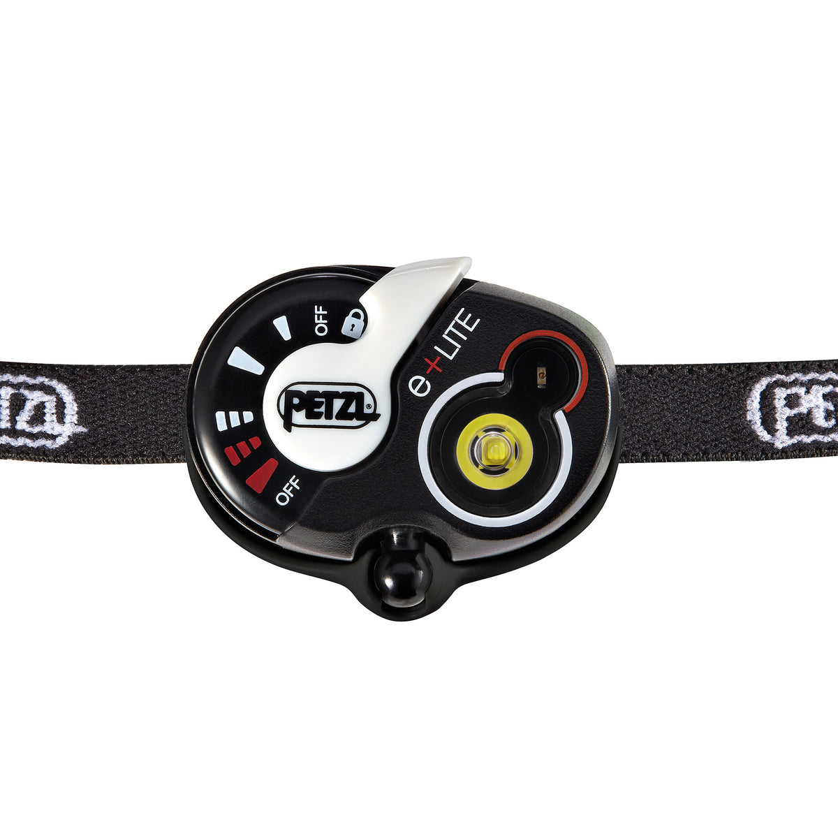 Torcia frontale o da polo petzl e+lite - dettaglio interfaccia