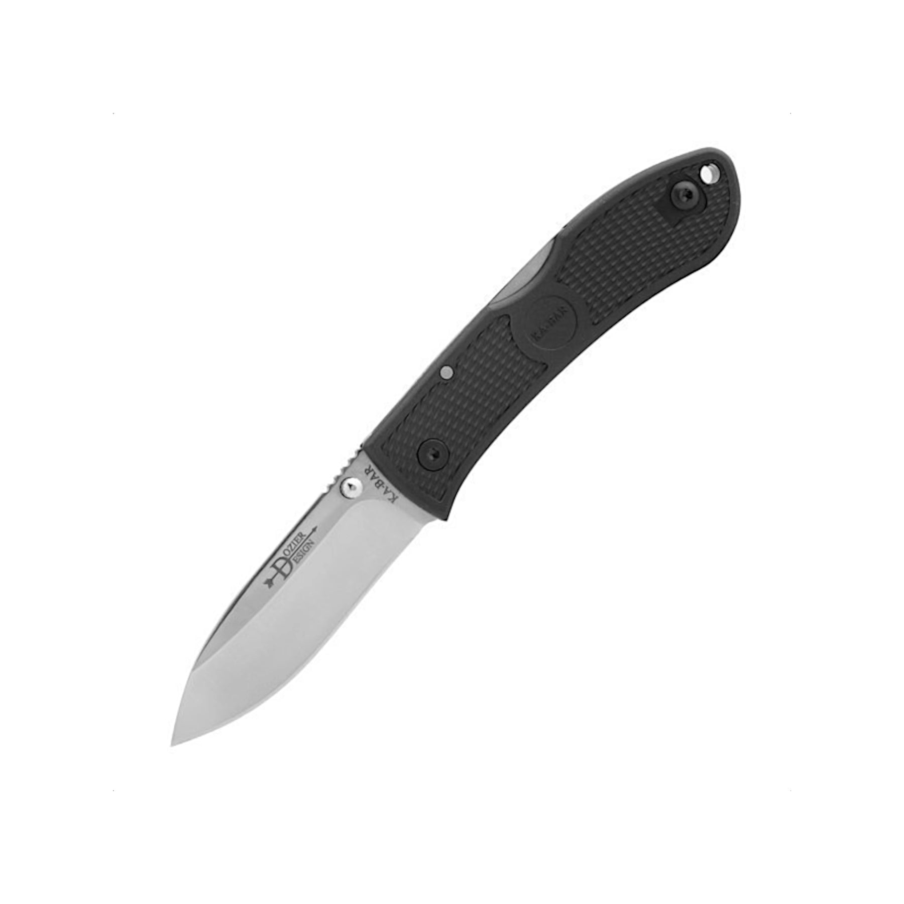 Ka-Bar 4062 - Dozier Folding Hunter nella variante Black - frontale aperto