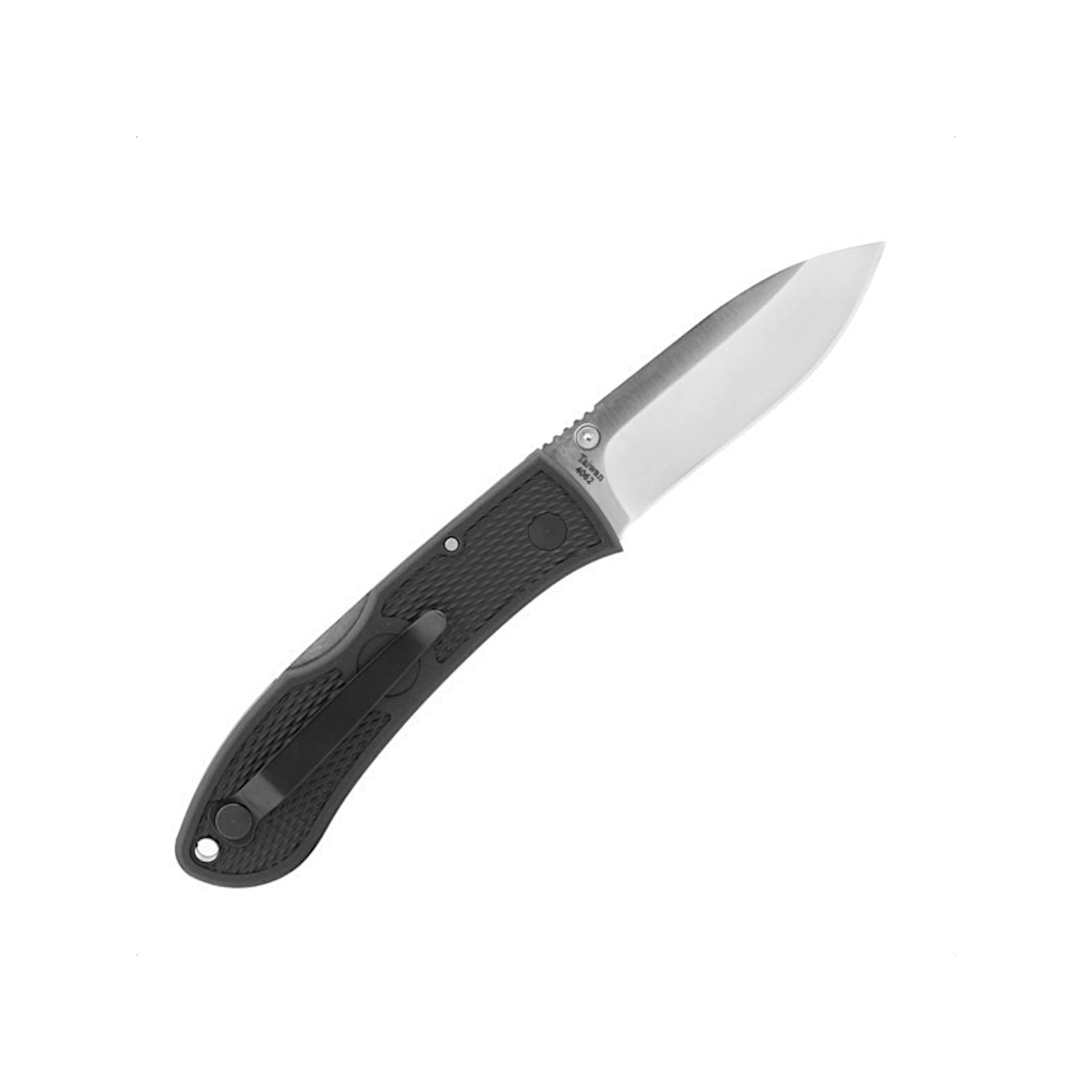 Ka-Bar 4062 - Dozier Folding Hunter nella variante Black - posteriore aperto