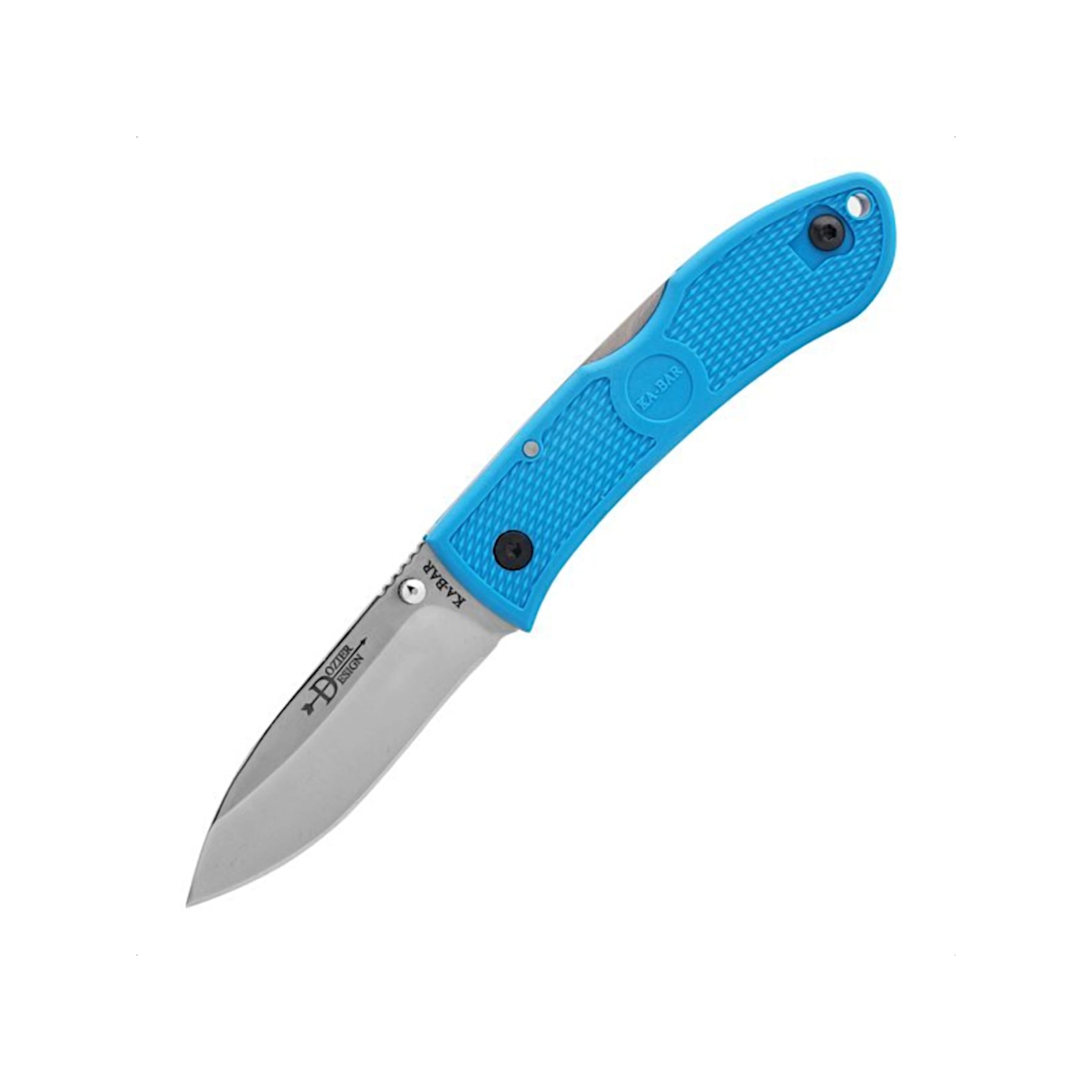 Ka-Bar 4062 - Dozier Folding Hunter nella variante Blue- frontale aperto