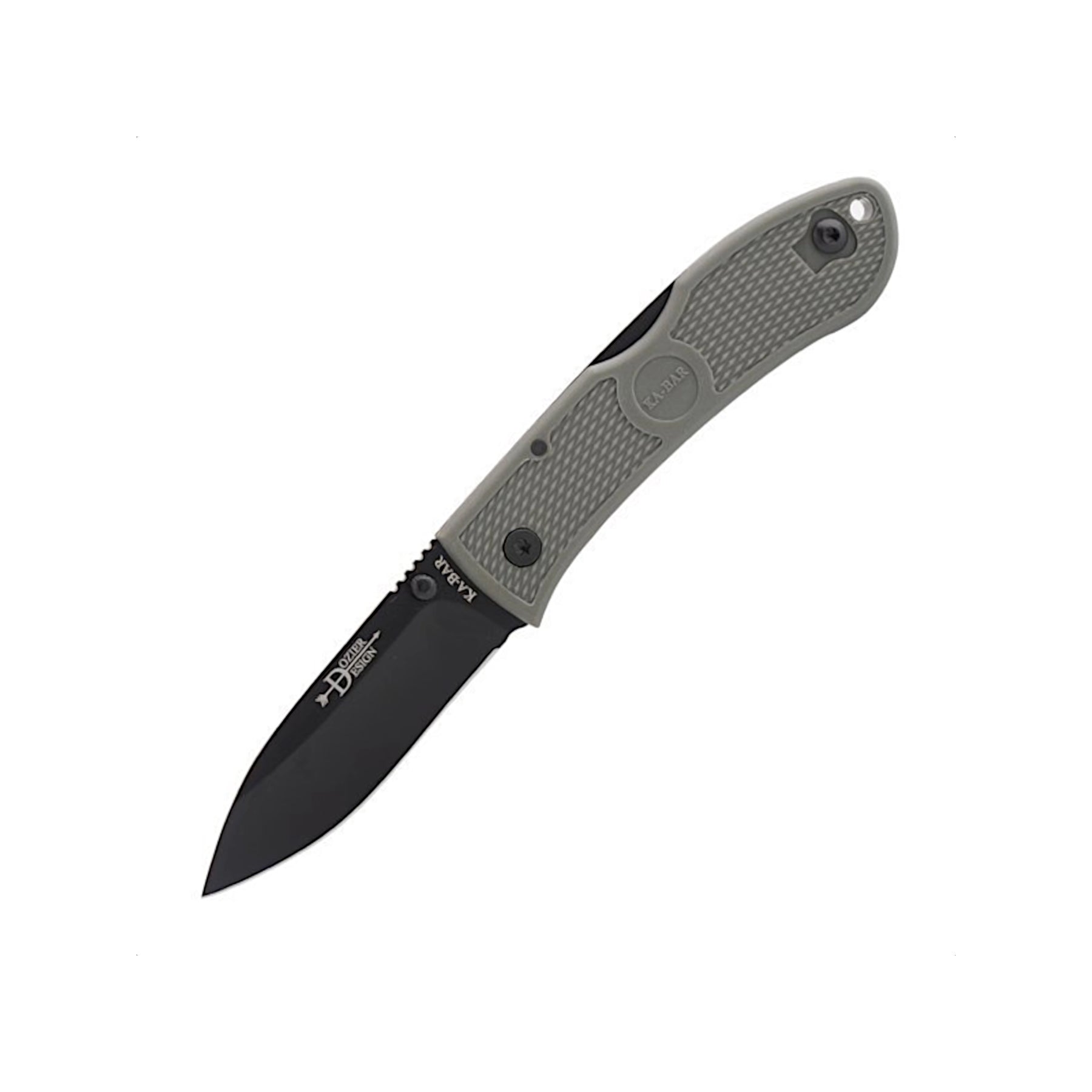 Ka-Bar 4062 - Dozier Folding Hunter nella variante Foliage Green - frontale aperto