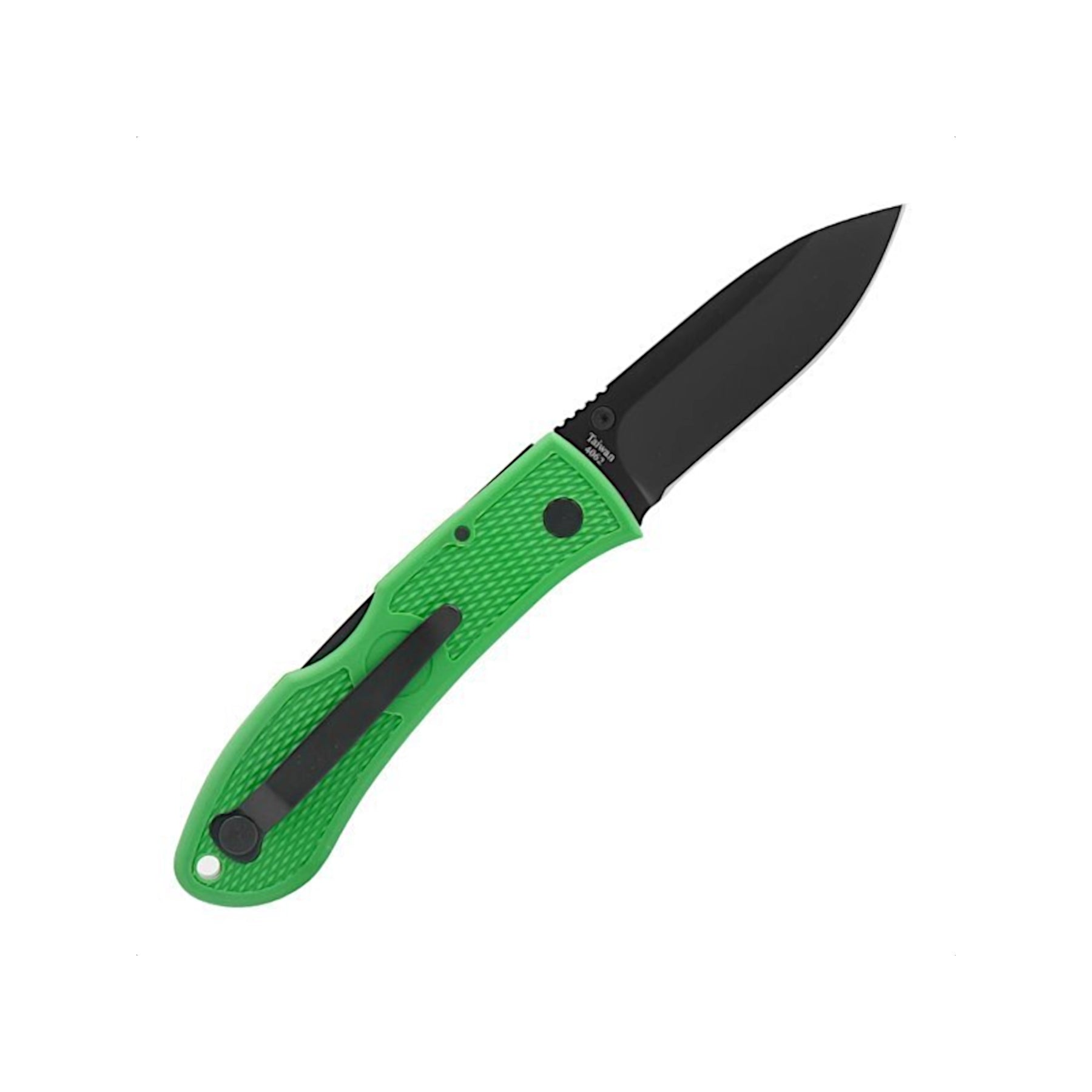 Ka-Bar 4062 - Dozier Folding Hunter nella variante Green - posteriore aperto