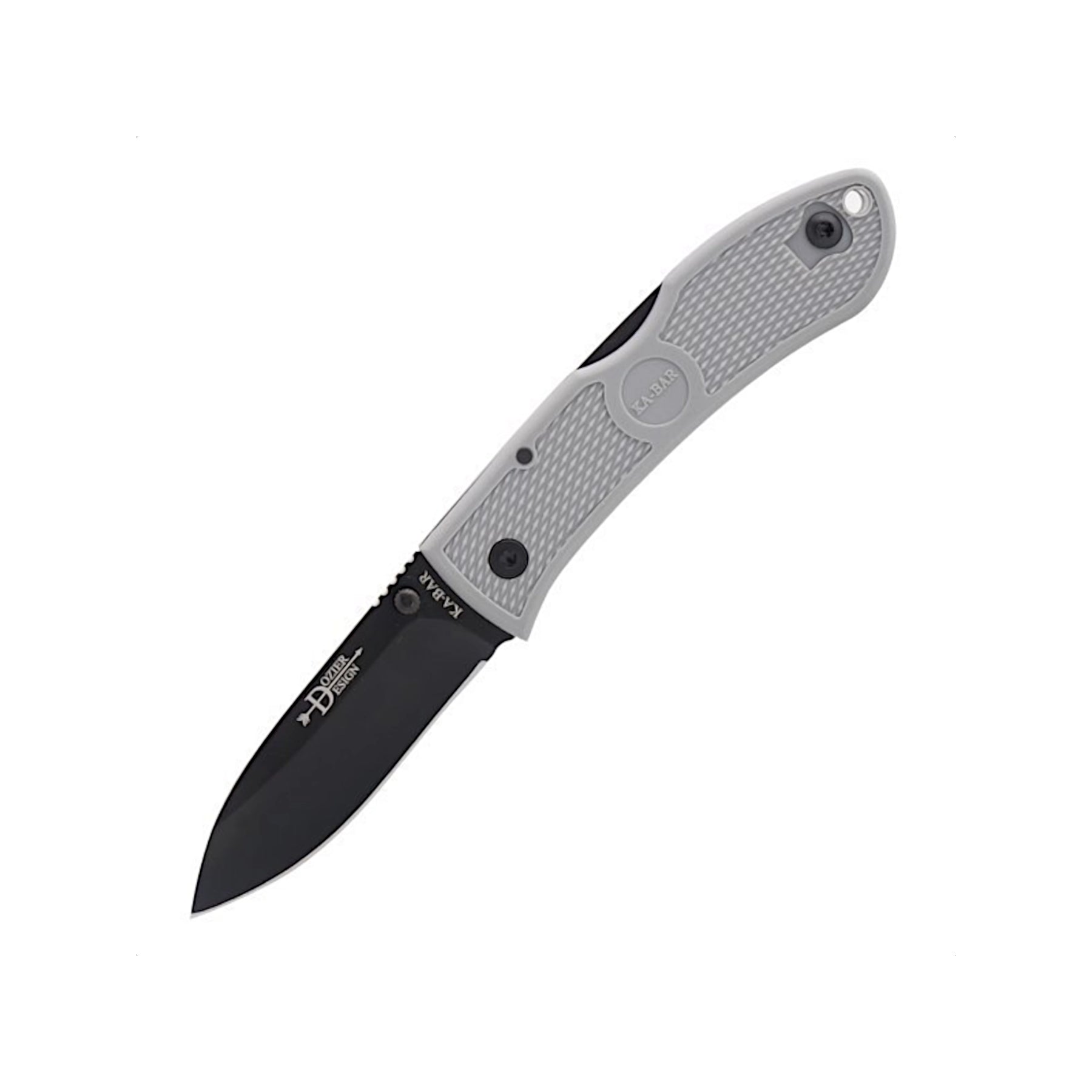 Ka-Bar 4062 - Dozier Folding Hunter nella variante Grey - frontale aperto