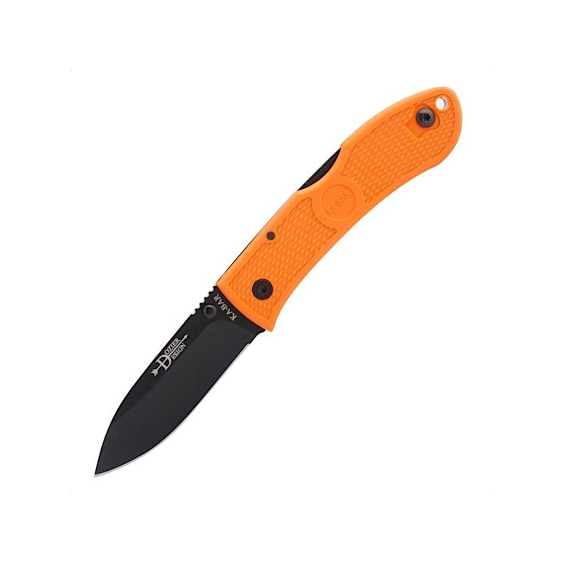 Ka-Bar 4062 - Dozier Folding Hunter nella variante Orange - frontale aperto