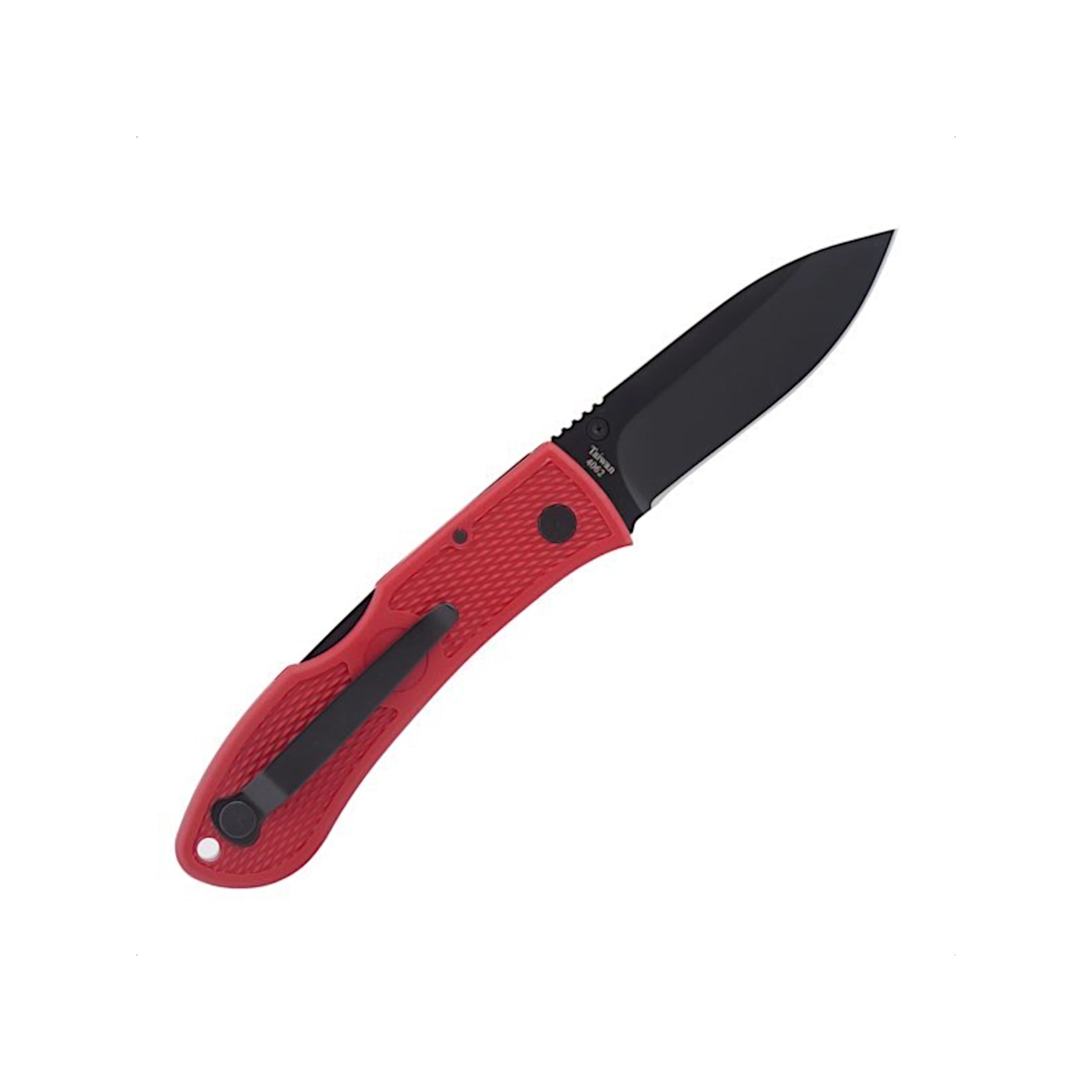 Ka-Bar 4062 - Dozier Folding Hunter nella variante Red- posteriore aperto