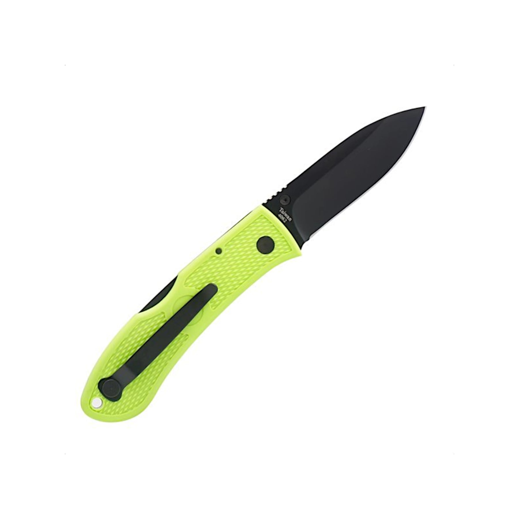 Ka-Bar 4062 - Dozier Folding Hunter nella variante Zombie Green - posteriore aperto