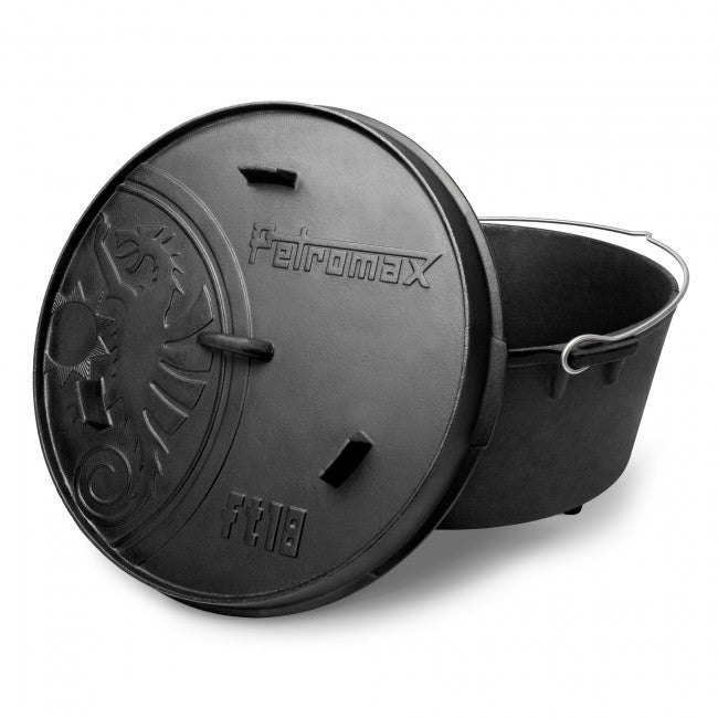 Pentola in ghisa Dutch Oven Petromax FT18 - vista chiusa con coperchio