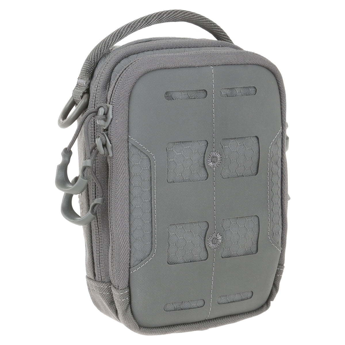 maxpedition pouch AGR CAP grigia - vista inclinata