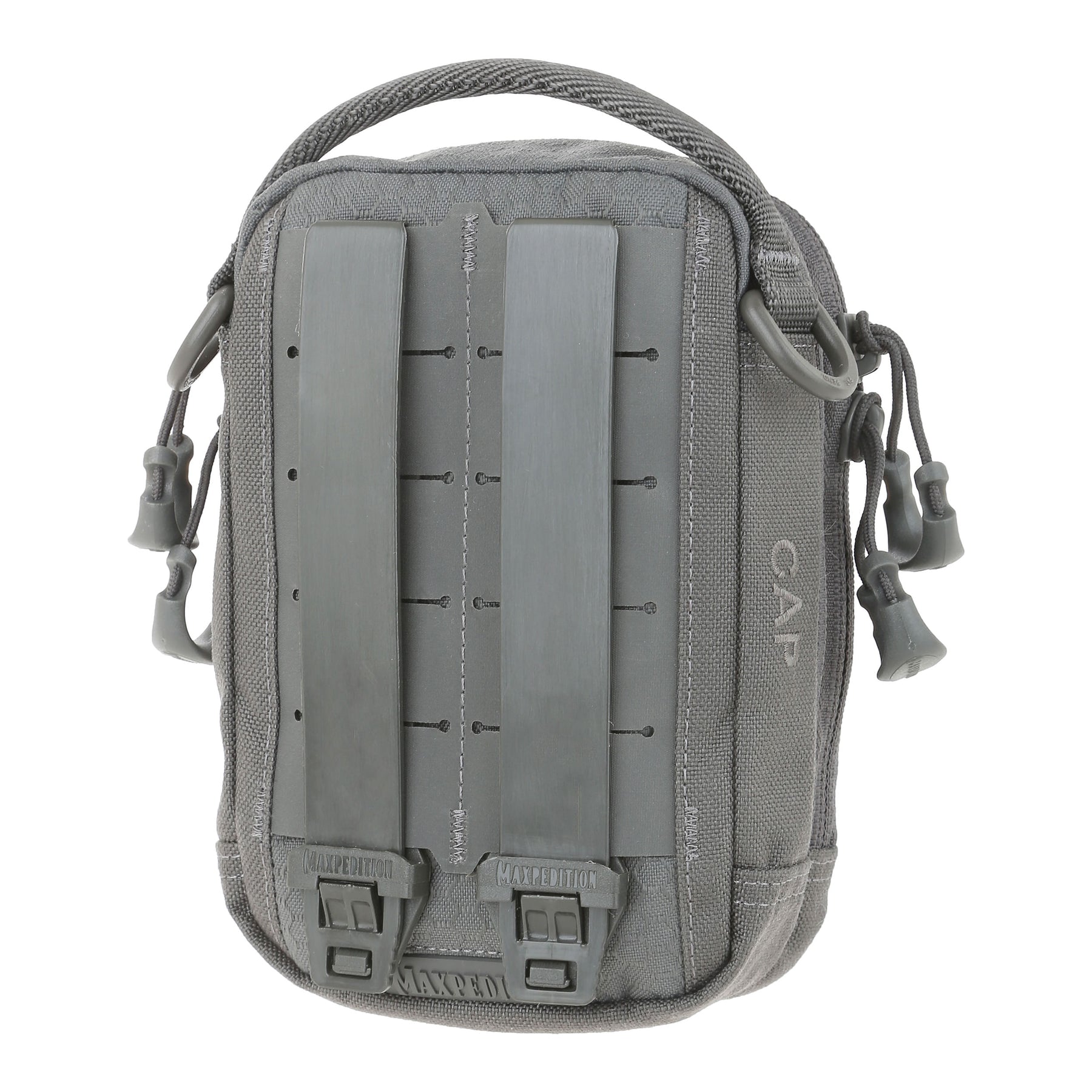 maxpedition pouch AGR CAP grigia - vista retro con tactie