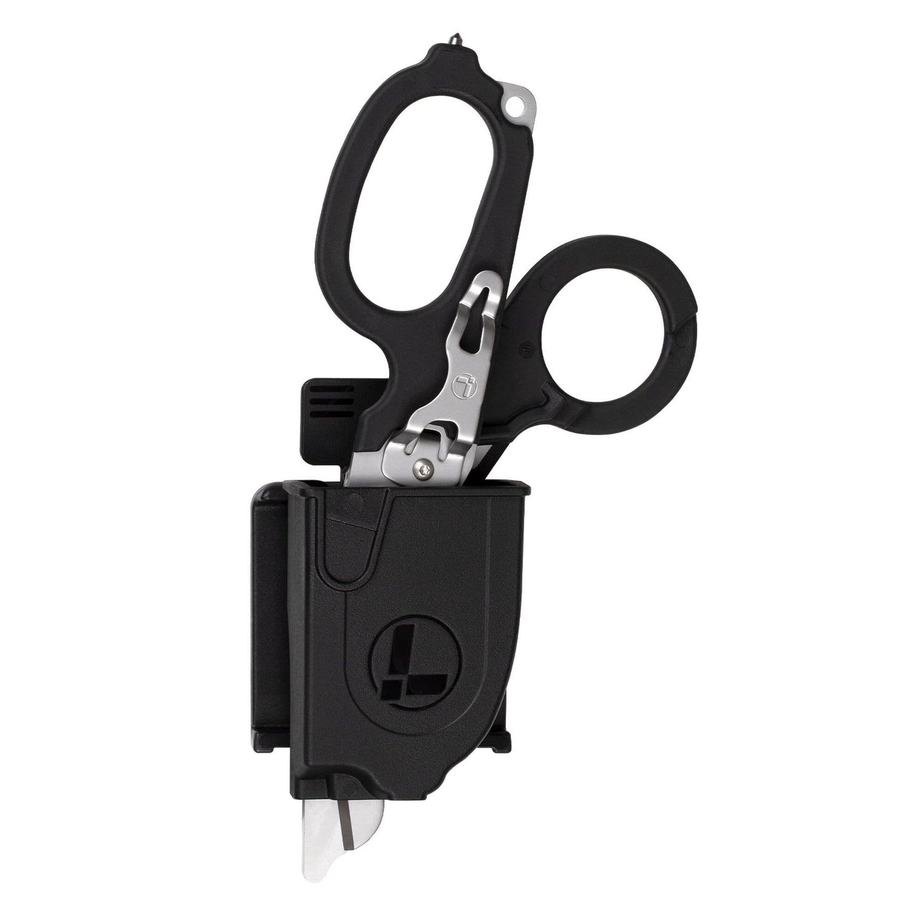 Forbice leatherman raptor response nera aperta e inserita in custodia