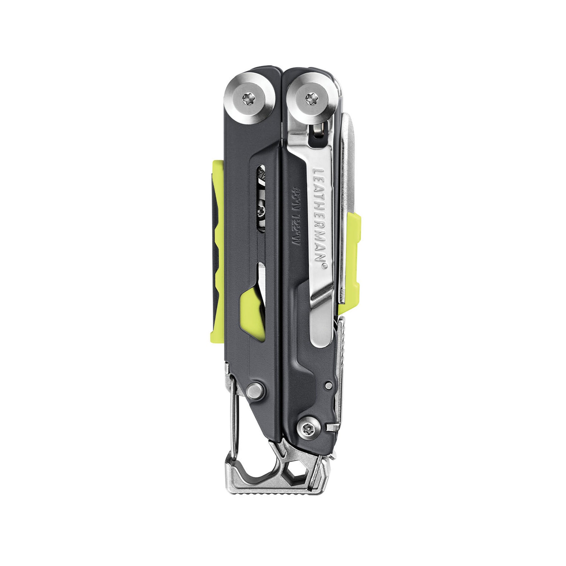 Leatherman Signal Granito chiuso con vista sulla clip