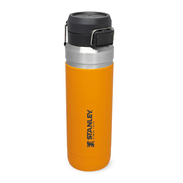 borraccia stanley go quick flip da 1.06 litri colore saffron - chiusa