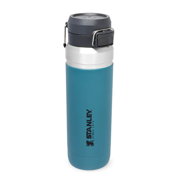 borraccia stanley go quick flip da 1.06 litri colore lagoon - chiusa