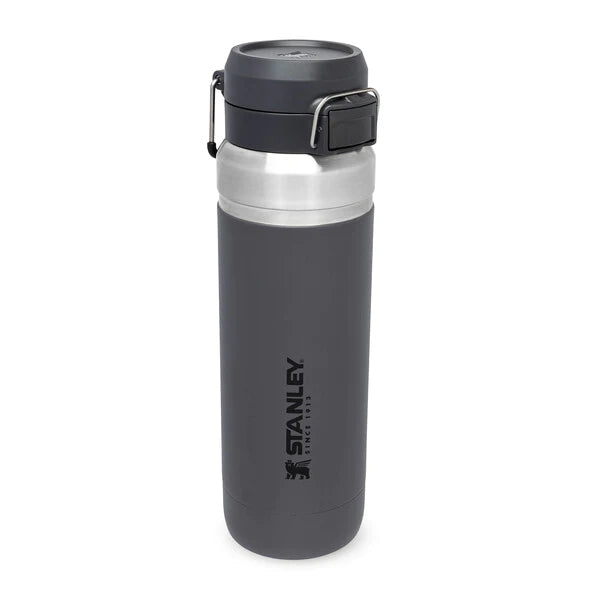 borraccia stanley go quick flip da 1.06 litri colore charcoal - chiusa