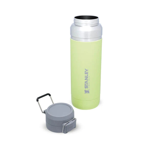 borraccia stanley go quick flip da 1.06 litri colore citron - con tappo svitato