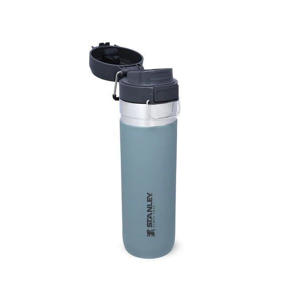 borraccia stanley go quick flip da 0.7 litri colore shale - aperta