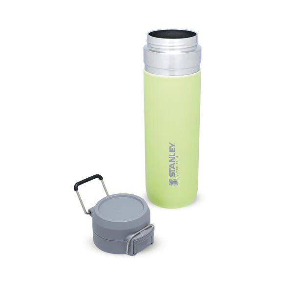 borraccia stanley go quick flip da 0.7 litri colore citron - con tappo svitato