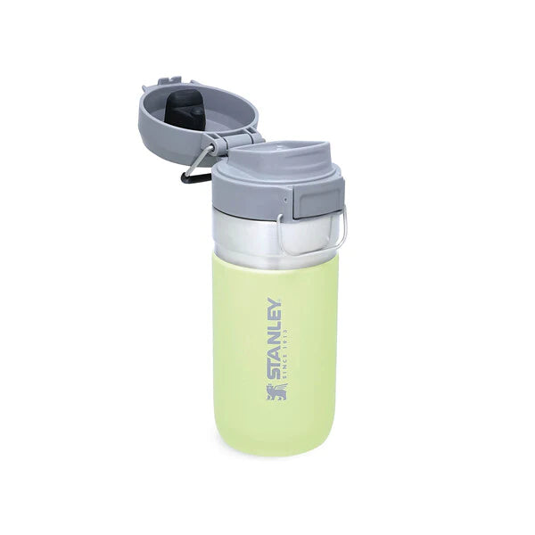 borraccia stanley go quick flip da 0.47 litri colore citron - aperta