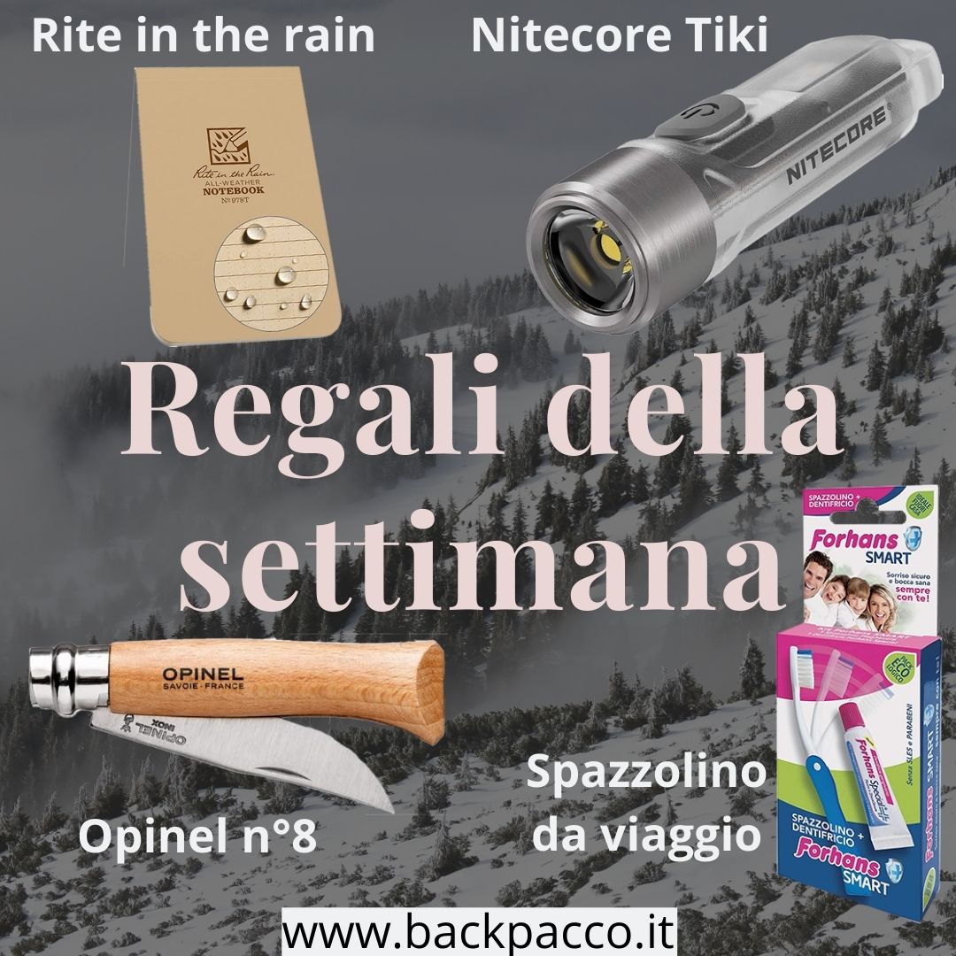I REGALI FINO AL 13 FEBBRAIO 2022 - BackPacco